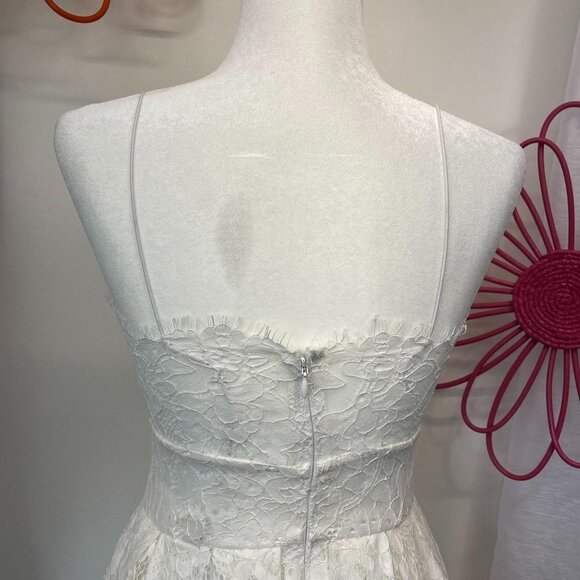 Asos Bridal Formal Spaghetti Strap Lace Dress NEW Size 4 US 36 EU - Picture 5 of 11